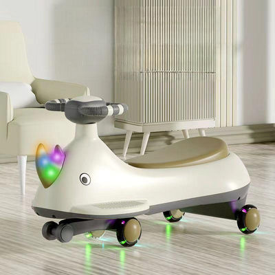 Storage Box Dynamic Music and Lighting Plastic Ride On Car for Kids Balanced Bike
