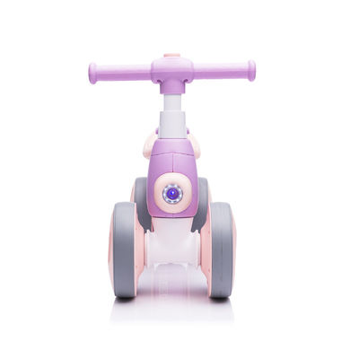 Light Music and Bubble Device Balance Bike for 1-6 Years Old Kids 4 Wheels Car Style