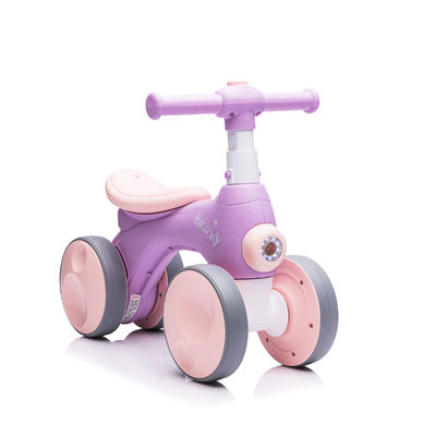Light Music and Bubble Device Balance Bike for 1-6 Years Old Kids 4 Wheels Car Style