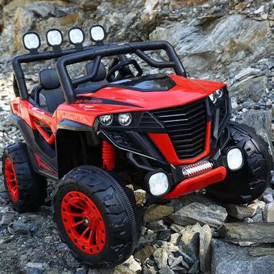 2022 Children's Electric Vehicle 12v 2-Seat Multifunctional Off-Road Toy Car for Kids