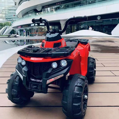 6v ATV Beach Car With Head Lights Rechargeable Electric Ride On Car for Kids 2-6 Years