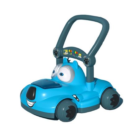 Plastic Kids Ride On Push Car With Canopy No Motor Custom Design Pink/Blue/White