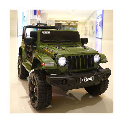 Red 12v 4 Wheel Light Electric 2 Seater Remote Control Rechargeable Toy Car For Kids