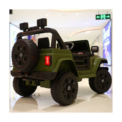 Red 12v 4 Wheel Light Electric 2 Seater Remote Control Rechargeable Toy Car For Kids