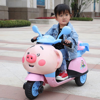 Children's Songs LED Lighting Toys Ride On 6V Electric Motorcycle for 3-6 Year Olds