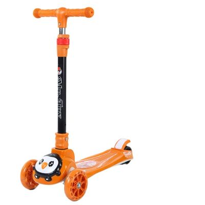 3 PU Wheel LED Baby Kick Scooter Sale for Kids Function Music Lighting One-click Folding