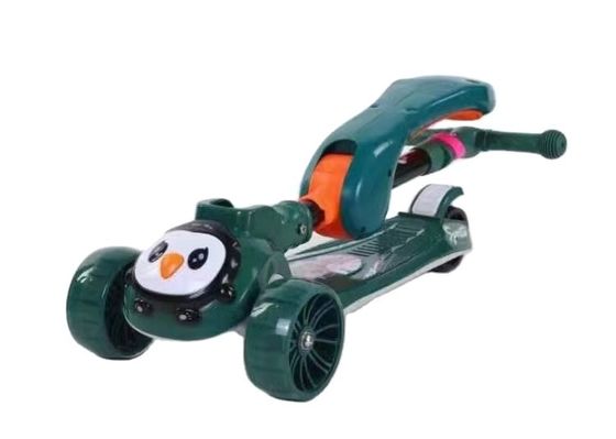 3 PU Wheel LED Baby Kick Scooter Sale for Kids Function Music Lighting One-click Folding