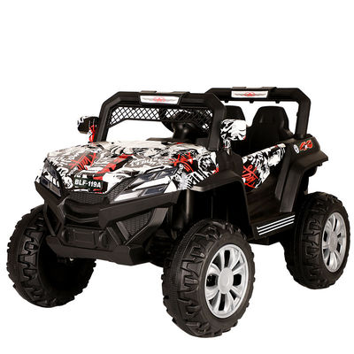6v4*2 Super Power Off-road Vehicle Double Electric Double Drive Children's Car White