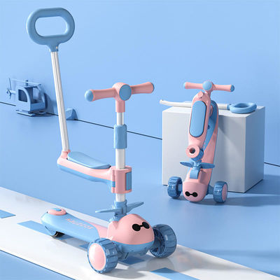 3 In 1 Multi-function Baby Walker 3 Wheel Ride On Folding Big Wheel Scooter Car for Kids
