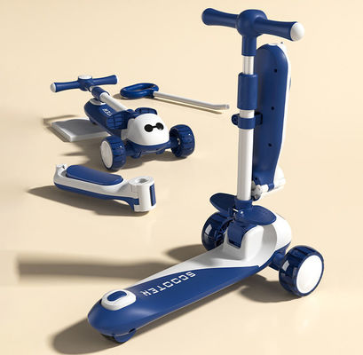 3 In 1 Multi-function Baby Walker 3 Wheel Ride On Folding Big Wheel Scooter Car for Kids