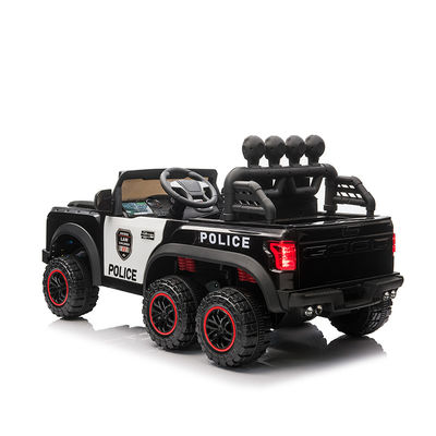 12v Battery-Driven Children's Electric Toy Monster Police Ride On Car for Kids Plastic