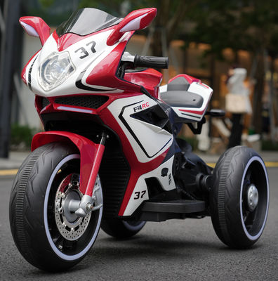 Manufacture of 12v7 Dual-Drive 540 Motor Ride-On Motorcycle Car for Kids in Red Blue Pink