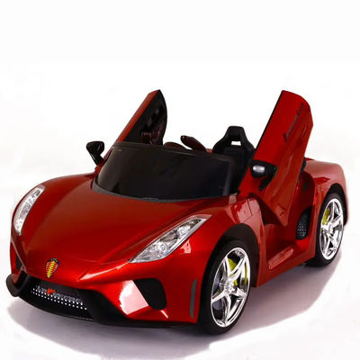 Kids' Music Swing Toy Ride On Car with Remote Control Yellow/Stoving Varnish Red