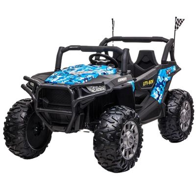 12V Two Seater Ride On Toy with Remote Control and Music/Light/USB/MP3/Bluetooth Function