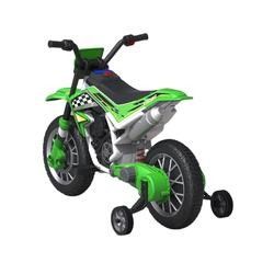 12V Electric Motorcycle Car for Kids with Music and Auxiliary Wheel Plastic Material