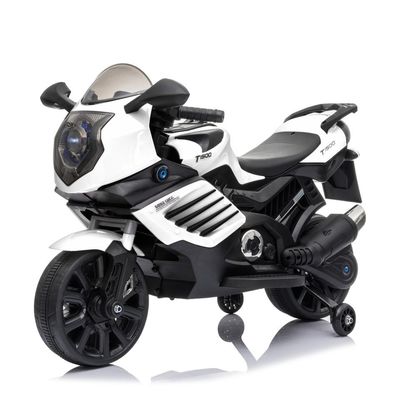 Electric Motorcycle for Kids MP3 Lighting and Auxiliary Wheels 6v 12v Battery Powered