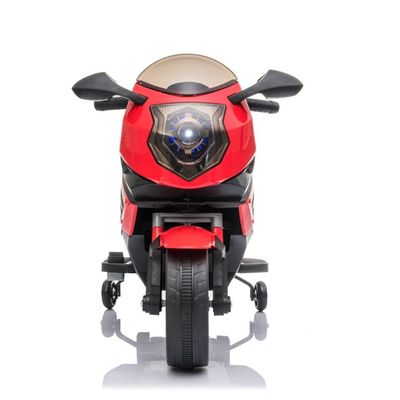 Electric Motorcycle for Kids MP3 Lighting and Auxiliary Wheels 6v 12v Battery Powered