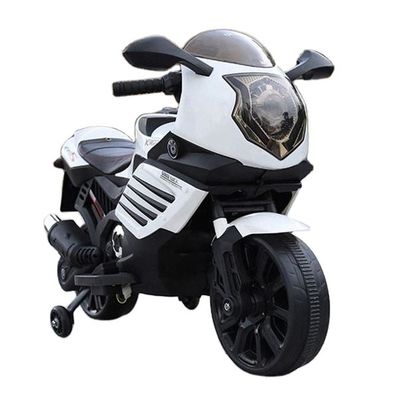 Electric Motorcycle for Kids MP3 Lighting and Auxiliary Wheels 6v 12v Battery Powered