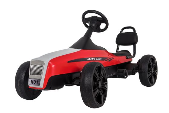 5-7 Years Old Unisex Children's Pedal Go-Kart Car with Adjustable Front and Rear Seats