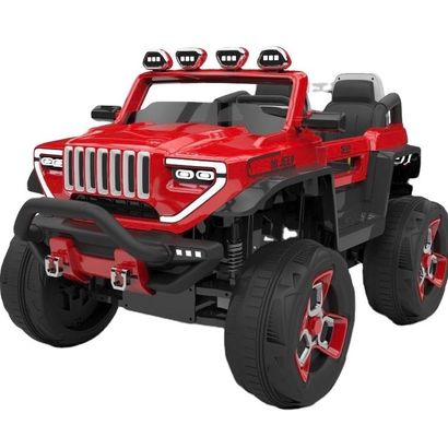 Plastic Children's Electric Ride On Toy Car with Oversized Storage Box and Four Wheels