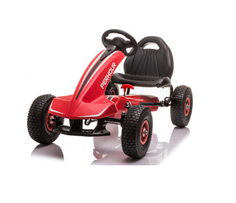 Adjustable Seat 4-wheel Ride On Pedal Kart Car for Unisex Children Aged 3-8 Years