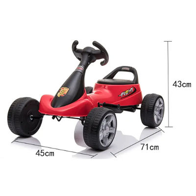 Max load 30kgs 2022 Popular Plastic Wheel Kids Ride On Car Foot Pedal Go-kart for Children