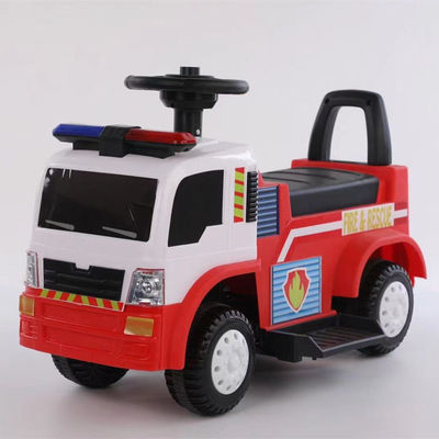 Red White/White/Red 6V Electric Ride On Cars for Kids Simulation Siren Lighting and Music