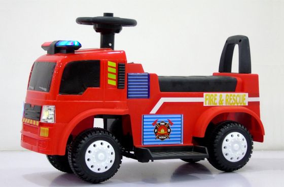 Red White/White/Red 6V Electric Ride On Cars for Kids Simulation Siren Lighting and Music