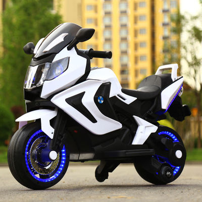 12V390 Battery Red White Blue Electric Ride On Motorcycles for Kids Long-Lasting Fun