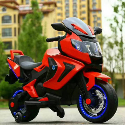 12V390 Battery Red White Blue Electric Ride On Motorcycles for Kids Long-Lasting Fun