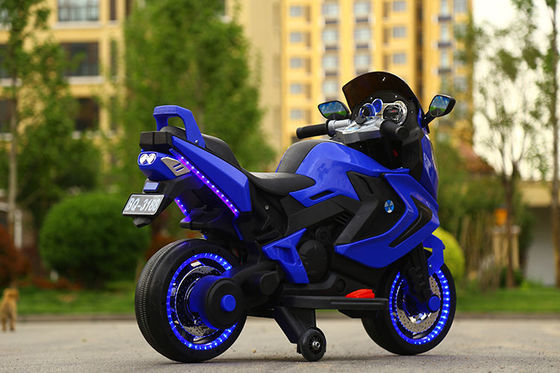 12V390 Battery Red White Blue Electric Ride On Motorcycles for Kids Long-Lasting Fun