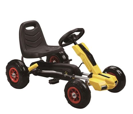 Children's Inflatable Wheels Ride On Go-Kart Car with Pedals Max Load 30KG 86X51X48cm