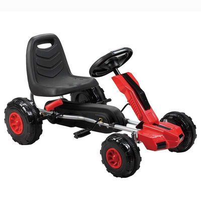 Children's Inflatable Wheels Ride On Go-Kart Car with Pedals Max Load 30KG 86X51X48cm