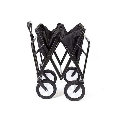Convenient 200lb Load Bearing Collapsible Folding Wagon Cart for Outdoor Camping