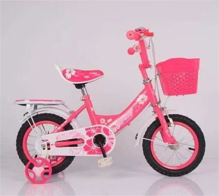 14-inch Pedal Two-Wheel Bike with Handlebar Spray and Color Matching Plastic Basket