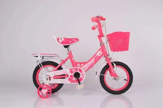 14-inch Pedal Two-Wheel Bike with Handlebar Spray and Color Matching Plastic Basket