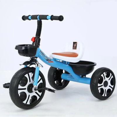 Baby Tricycle for Children 2-5 Years Old 3 Wheels Soft Leather Seat Large Mickey Wheel