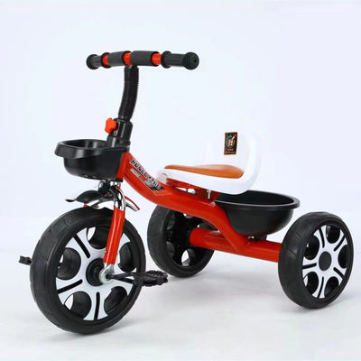 Baby Tricycle for Children 2-5 Years Old 3 Wheels Soft Leather Seat Large Mickey Wheel