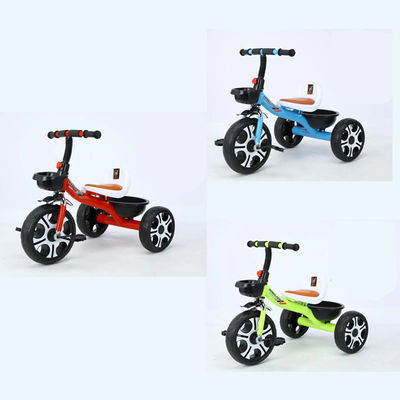 Baby Tricycle for Children 2-5 Years Old 3 Wheels Soft Leather Seat Large Mickey Wheel