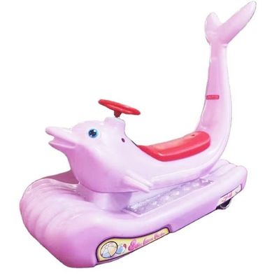 Unisex Electric Ride On Car for Kids and Adults Dazzling Colorful Dolphin Amusement Park