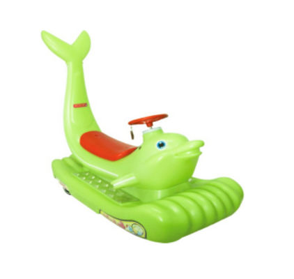 Unisex Electric Ride On Car for Kids and Adults Dazzling Colorful Dolphin Amusement Park