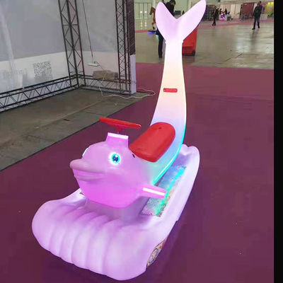 Unisex Electric Ride On Car for Kids and Adults Dazzling Colorful Dolphin Amusement Park
