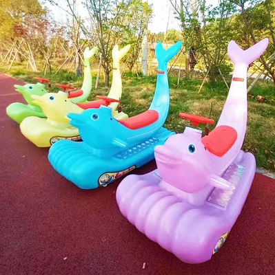 Unisex Electric Ride On Car for Kids and Adults Dazzling Colorful Dolphin Amusement Park