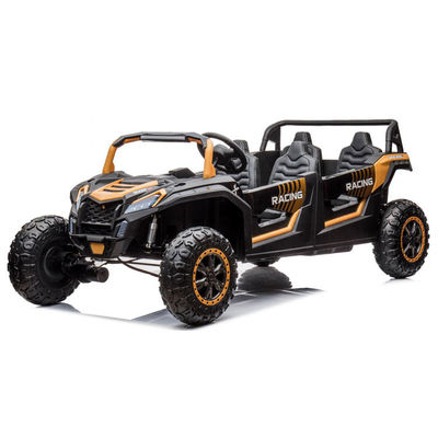 Remote Control 24v UTV 4 Seater Ride On Cars for Adults and Kids in Red Pink Color