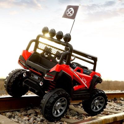 CE GCC Certified 12V Electric UTV Kids Ride On Car with Remote and Two-Seater 163pcs